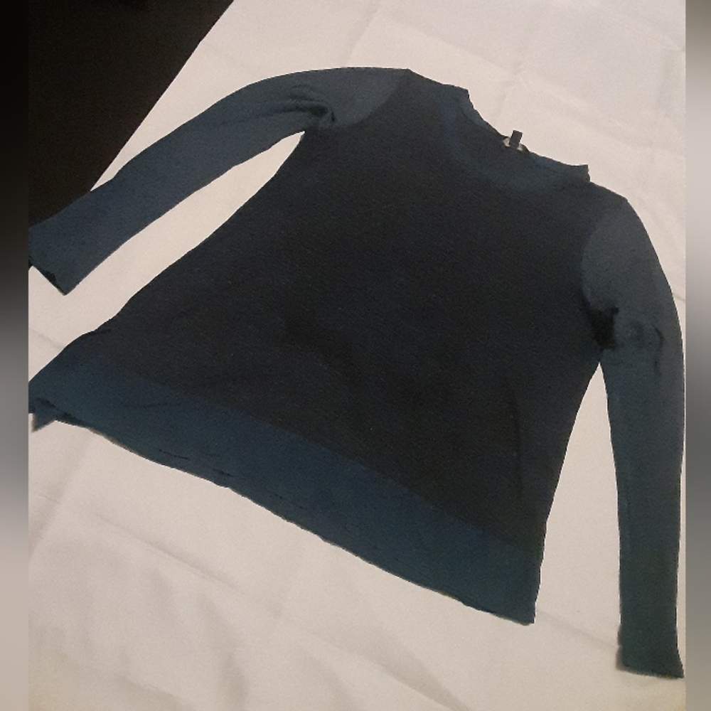 Dark Blue Long Sleeve Top